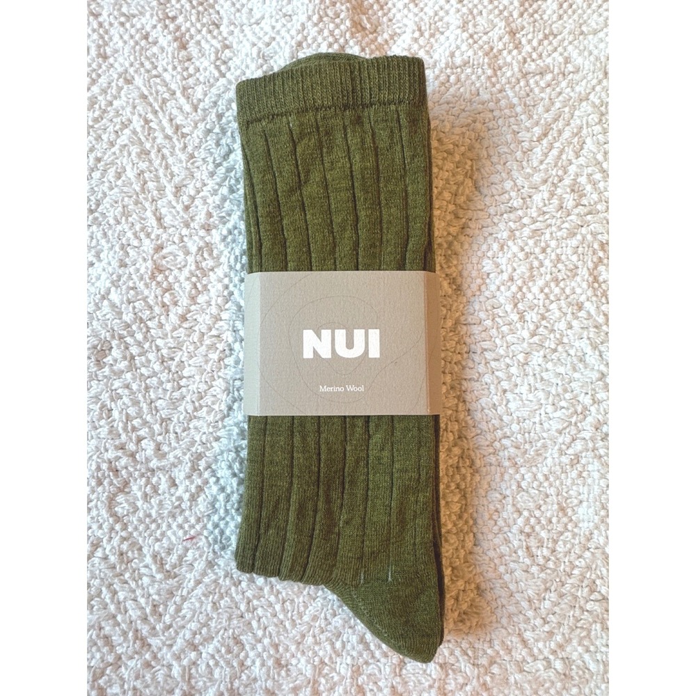Nui Organics Nature Socks Grass Green Adult XL